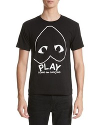 Comme Des Garcons Play Inverted Heart Logo T Shirt
