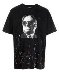 Mostly Heard Rarely Seen Invisible Man Paint Splatter T Shirt
