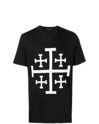 Neil Barrett Jerusalem Cross Printed T Shirt