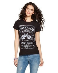 Johnny Cash Graphic T Shirt Black