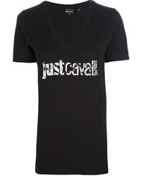 Just Cavalli Logo Print T Shirt