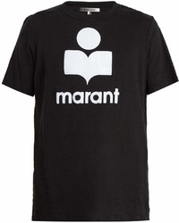 Isabel Marant Karman Logo Appliqu Linen T Shirt