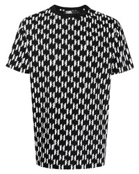 Karl Lagerfeld Kl Pattern Crew Neck T Shirt