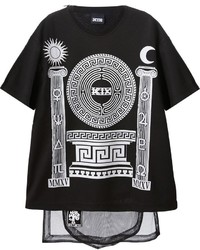 Kokon To Zai Ktz Grecian Print Layered T Shirt