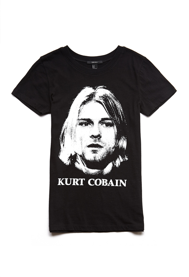 Forever 21 Kurt Cobain Tee, $17 | Forever 21 | Lookastic