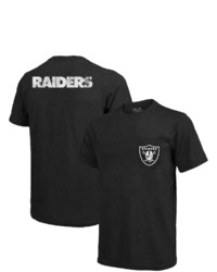Majestic Threads Las Vegas Raiders Tri Blend Pocket T Shirt