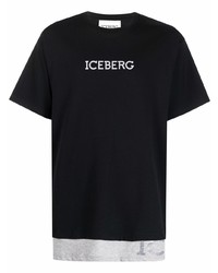 Iceberg Layered Effect Logo Print T Shirt