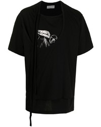 Yohji Yamamoto Layered Neckline T Shirt