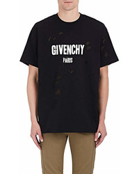 Givenchy Logo Burnout Cotton T Shirt