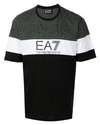 Ea7 Emporio Armani Logo Colour Block T Shirt