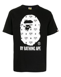 A Bathing Ape Logo Crew Neck T Shirt