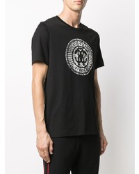 Roberto Cavalli Logo Medallion Print T Shirt