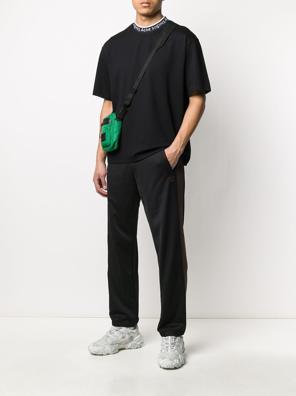 Acne Studios Logo Neck T Shirt, $210 | farfetch.com | Lookastic