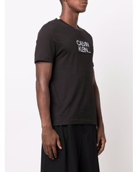 Calvin Klein Logo Patch Cotton T Shirt