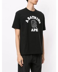 A Bathing Ape Logo Print Cotton T Shirt