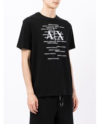 Armani Exchange Logo Print Cotton T Shirt