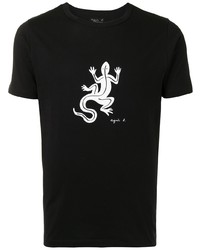 agnès b. Logo Print Cotton T Shirt