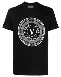 VERSACE JEANS COUTURE Logo Print Cotton T Shirt