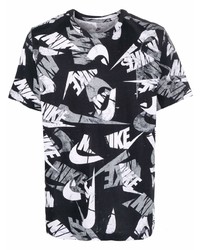 Nike Logo Print Cotton T Shirt