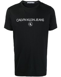Calvin Klein Jeans Logo Print Crew Neck T Shirt