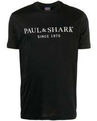 Paul & Shark Logo Print Crew Neck T Shirt