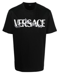 Versace Logo Print Detail T Shirt