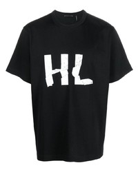 Helmut Lang Logo Print Detail T Shirt