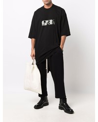 Rick Owens DRKSHDW Logo Print Longline T Shirt