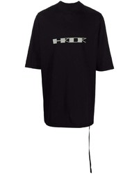 Rick Owens DRKSHDW Logo Print Longline T Shirt