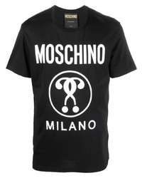 Moschino Logo Print Organic Cotton T Shirt