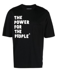 The Power for the People Logo Print Organic Cotton T Shirt