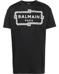 Balmain Logo Print Oversized T Shirt