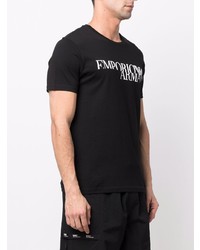 Emporio Armani Logo Print Short Sleeve T Shirt