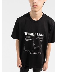 Helmut Lang Logo Print Short Sleeve T Shirt