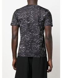 Black Comme Des Garçons Logo Print Short Sleeve T Shirt