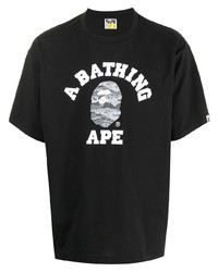 A Bathing Ape Logo Print Short Sleeve T Shirt