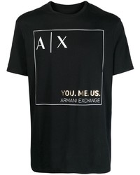 Armani Exchange Logo Print Short Sleeve T Shirt