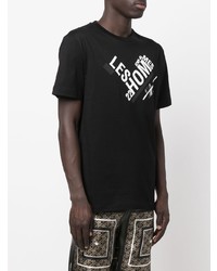 Les Hommes Logo Print Short Sleeved T Shirt