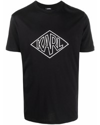 Karl Lagerfeld Logo Print Short Sleeved T Shirt