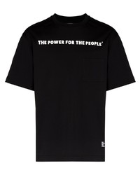 The Power for the People Logo Print Short Sleeved T Shirt