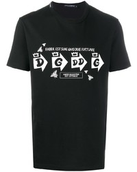 Dolce & Gabbana Logo Print Slim Fit T Shirt