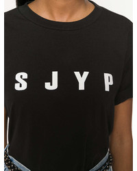 Sjyp Logo Print T Shirt