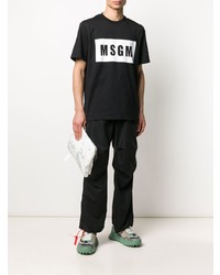 MSGM Logo Print T Shirt