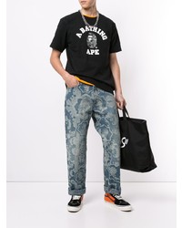 A Bathing Ape Logo Print T Shirt