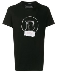 Balmain Logo Print T Shirt