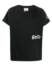 Greg Lauren Logo Print T Shirt