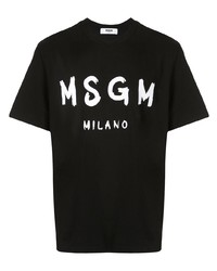 MSGM Logo Print T Shirt