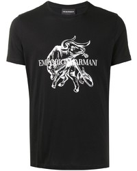 Emporio Armani Logo Print T Shirt