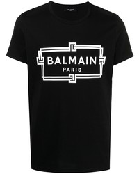 Balmain Logo Print T Shirt