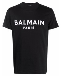 Balmain Logo Print T Shirt